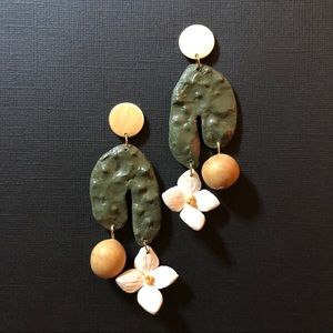 INDIE20 Handmade PolyClay Botanical Earrings
